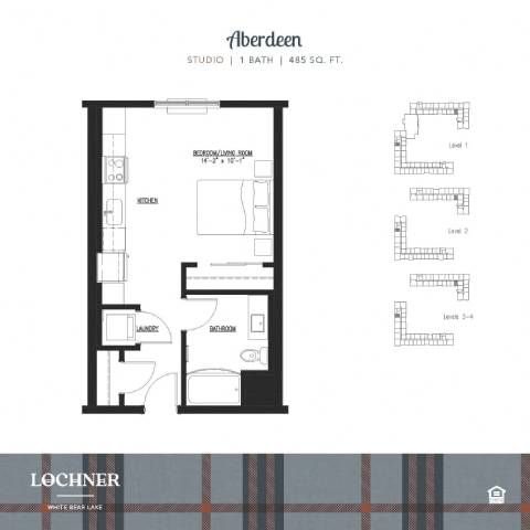 Studio_7 at Lochner Apartments, White Bear Lake, MN,  55110