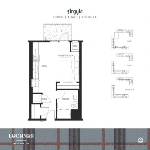Studio at Lochner Apartments, MN, 55110