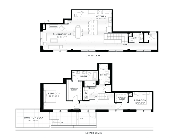 PH4 Floor Plan at Custom House, Minnesota, 55101