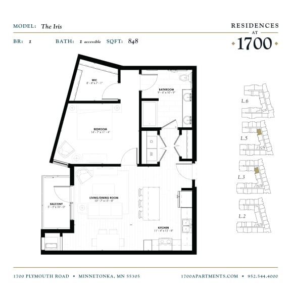 the floor plan of the apartment