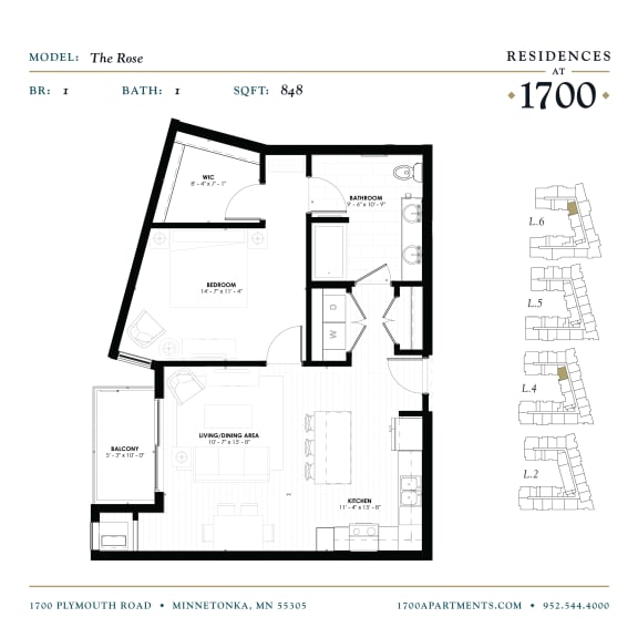 the floor plan of the apartment