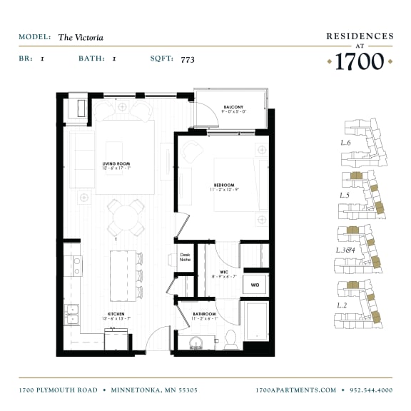 a floor plan of a bedroom apartment