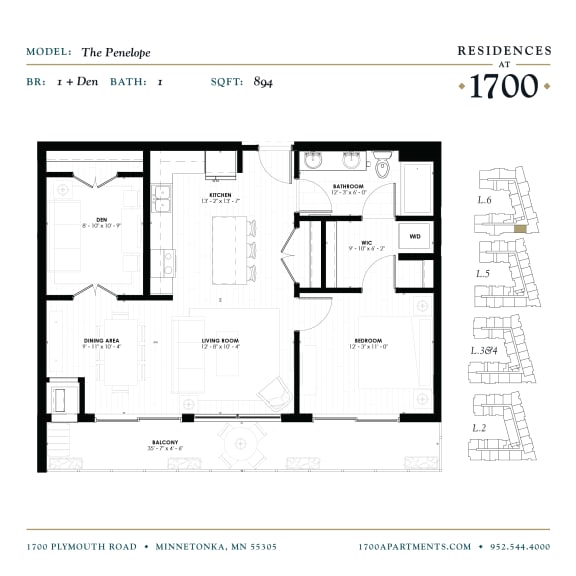 the floor plan of the apartment