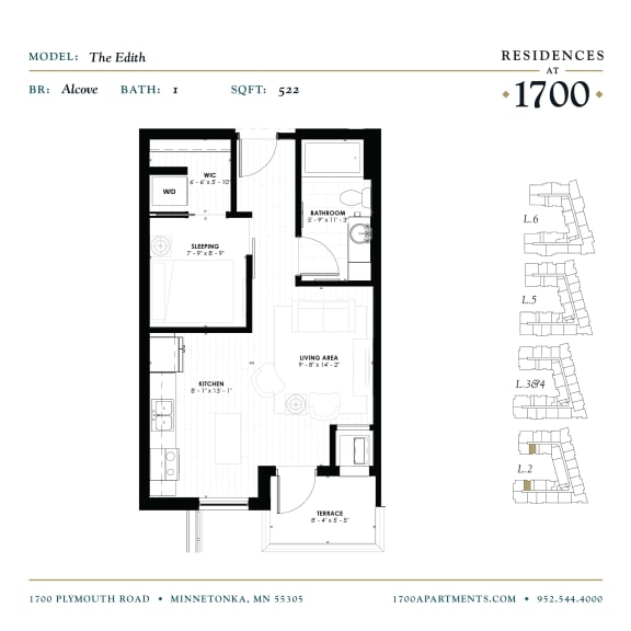 the floor plan of the apartment