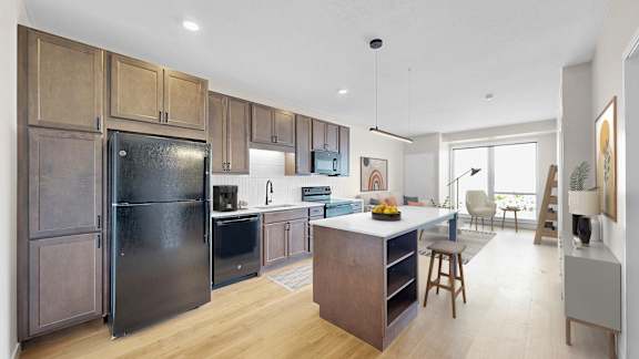 Gourmet Kitchen at The Rosalyn | Affordable 55+ Apartments in Bloomington, Bloominton Minnesota