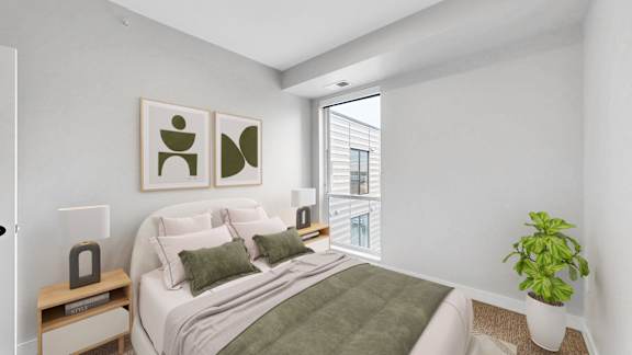 Bedroom Interior at The Rosalyn | Affordable 55+ Apartments in Bloomington, Bloominton, 55420
