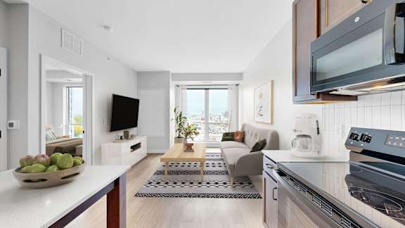 Modern Kitchen at The Rosalyn | Affordable 55+ Apartments in Bloomington, Minnesota