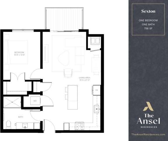 Sexton Floor Plan at The Ansel Residences, Minnesota