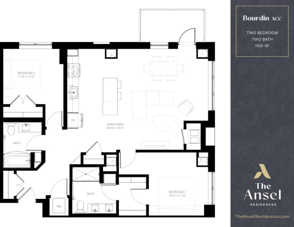 Bourdin ACC Floor Plan at The Ansel Residences, Vadnais Heights, 55126