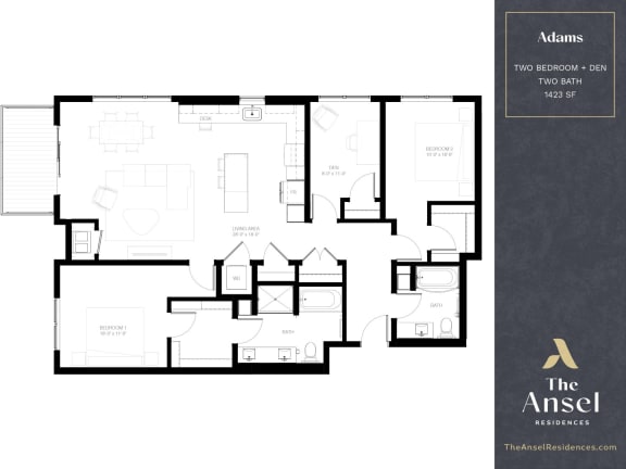 Adams Floor Plan at The Ansel Residences, Vadnais Heights, MN