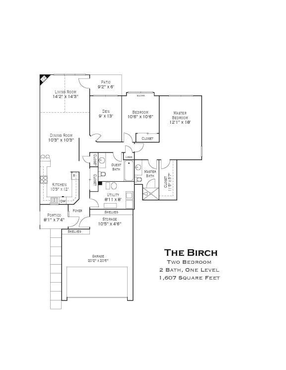 the birch floor plan layout