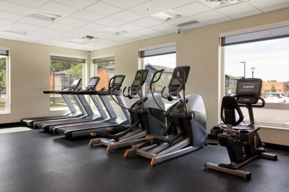 Cardio machines at The Liberty Apartments & Townhomes, Minnesota, 55427