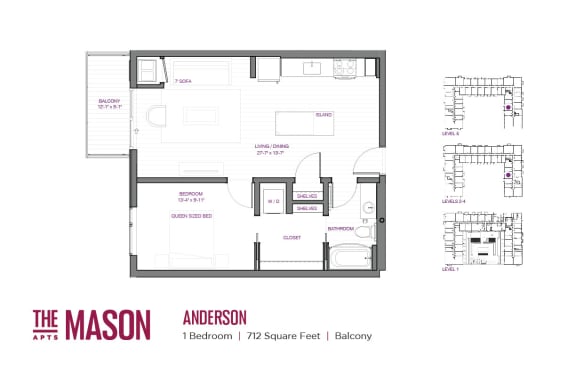 Anderson Floor Plan at The Mason, St. Paul, MN
