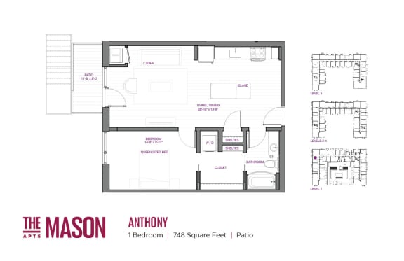 Anthony Floor Plan at The Mason, St. Paul, 55114