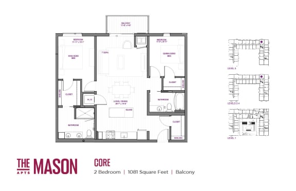 Core Floor Plan at The Mason, St. Paul, 55114