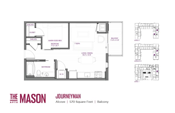 Journeyman Floor Plan at The Mason, Minnesota, 55114