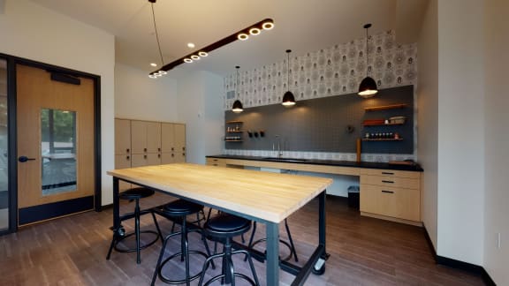 Gourmet Kitchen With Islands at The Mason, St. Paul, MN, 55114