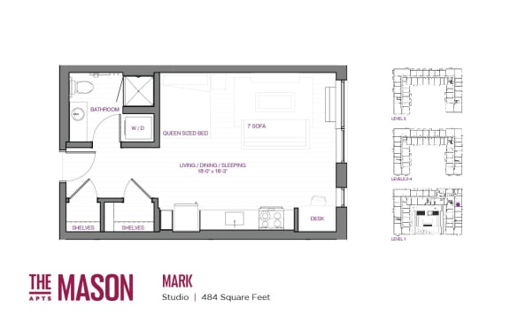Mark Floor Plan at The Mason, St. Paul, 55114