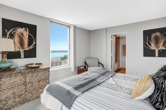 Bedroom With Balcony at The Original at West Lake Quarter, Minnesota, 55416