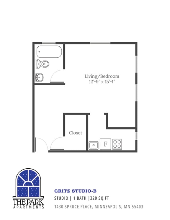 a floor plan of a studio apartment with roommates