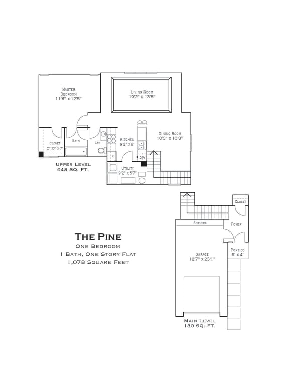 the pine floor plan layout