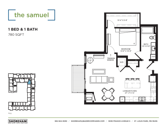 Floor Plan  the floor plan of the condo
