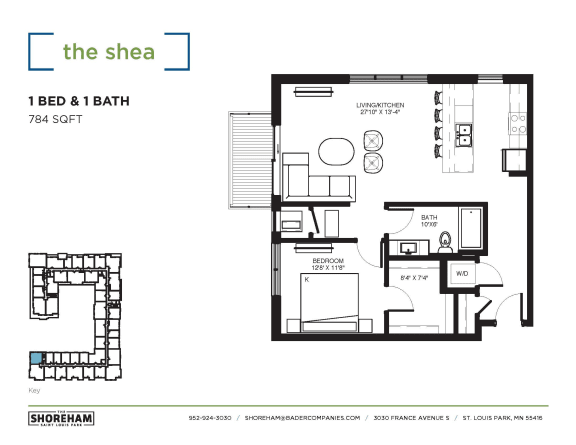Floor Plan  the floor plan of the condo
