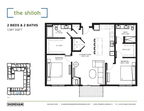 Floor Plan  the floor plan of 2 beds  2 baths