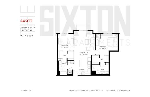 Studio, 1, 2 & 3 Bedroom Apartments in Shakopee, MN | The Sixton