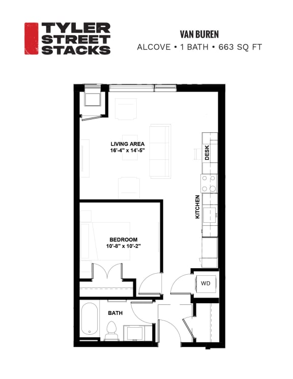 Van Buren Floor Plan at Tyler Street Stacks, Minnesota