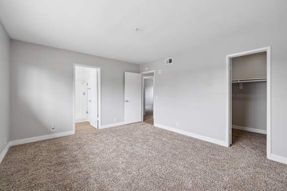 Room with attached closet at Ocean Villas Apartments, Oxnard, CA, 93033