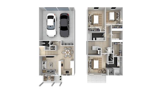 Floor Plan 2 at The Vines at Riverpark, LLC, Oxnard, CA