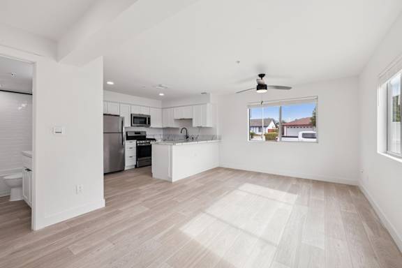 Spacious Kitchen at Ocean Villas Apartments, California, 93033