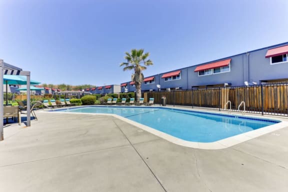 Pool at The Preston at Hillsdale, California