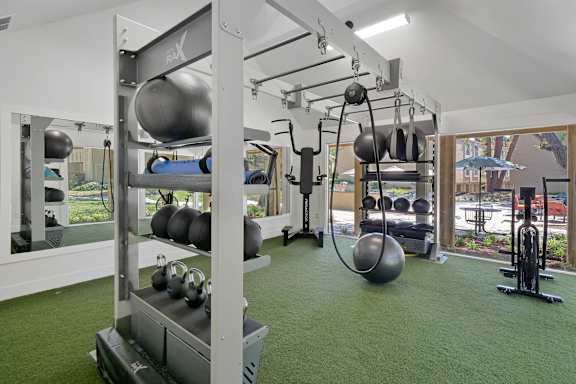 Gym at Summerwood Apartments, Santa Clara, California