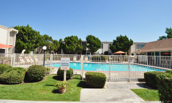 a view of the pool at the apartments for rentat The Arches Apartments, LLC, El Cajon, 92021