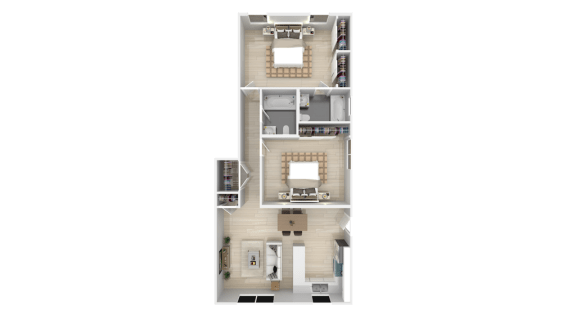 a floor plan of a house at BLVD Apartments LLC, Tarzana