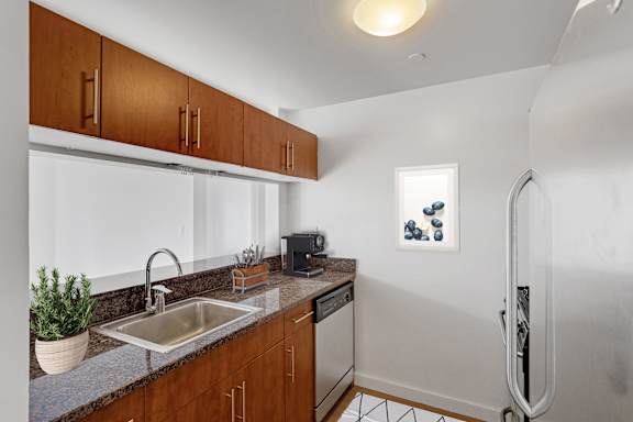 Contemporary Kitchen at MARC Apartments, New York, NY