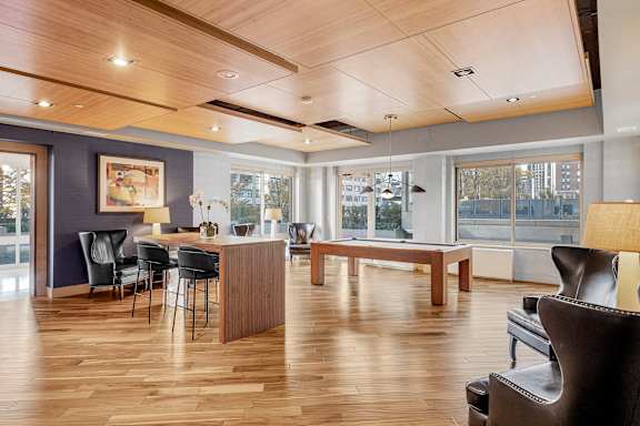 Resident Lounge at MARC Apartments, New York, 10019