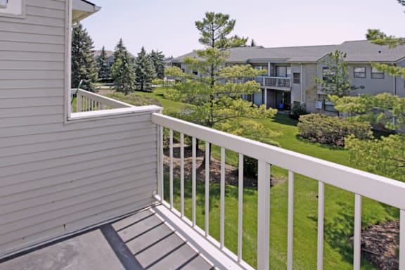 take in the view from the balcony of your home