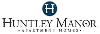 The image is a logo of Huntsley Manor Apartment Homes.