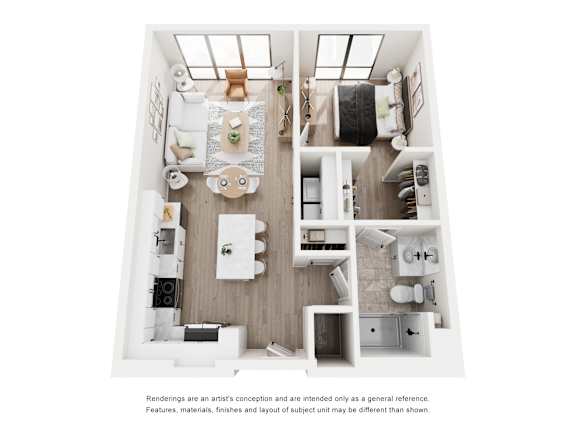 One bedroom one bath