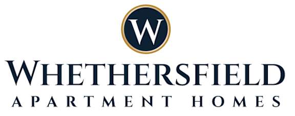 The image is a logo of Whethersfield Apartment Homes.