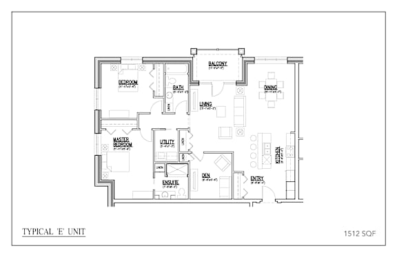 the floor plan of the unit