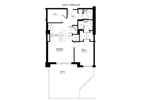 the floor plan of the residence