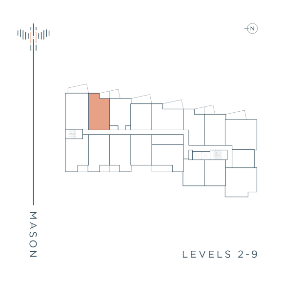a diagram of a floor plan with a coordinate system of levels