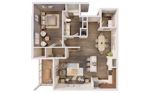 a bedroom floor plan of a 2100 sq ft apartment