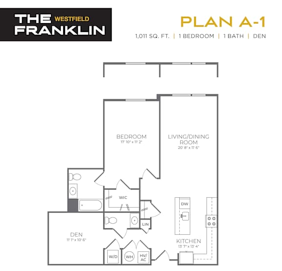 a floor plan of a house with a bedroom and a living room