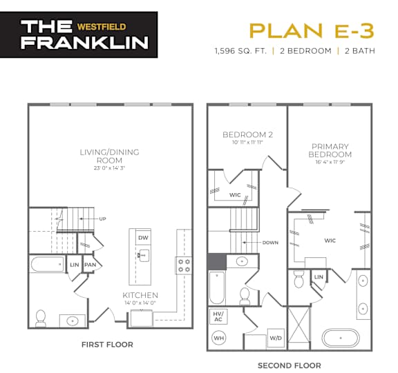 E-3 Floor Plan at The Franklin at Westfield, Westfield, 07090