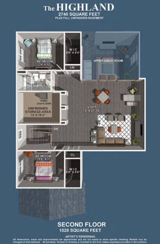a floor plan of a house with a second floor